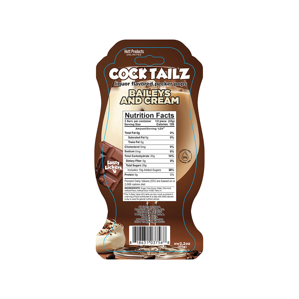 COCKTAILZ PECKER POPS BAILEYS & CREAM