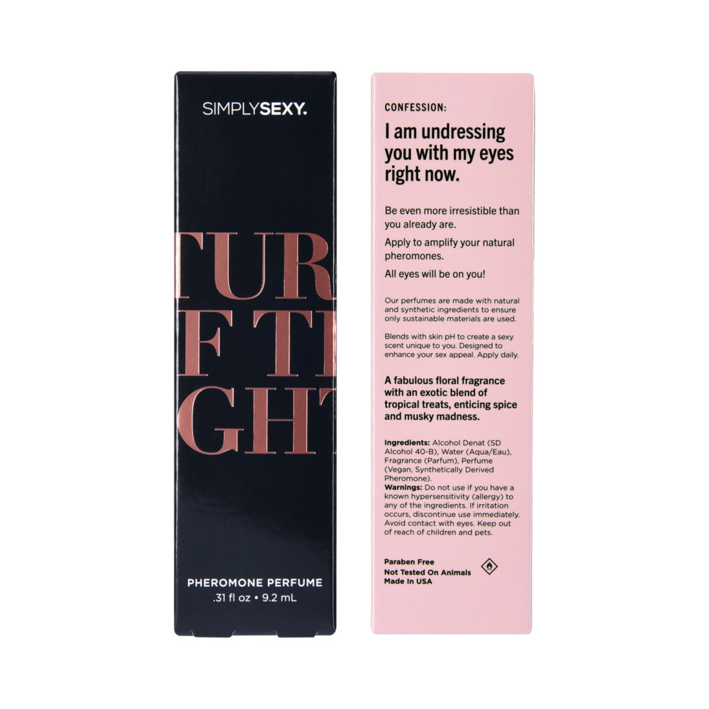 SIMPLY SEXY PHEROMONE PERFUME SPRAY TURN OFF THE LIGHTS 0.31 OZ.