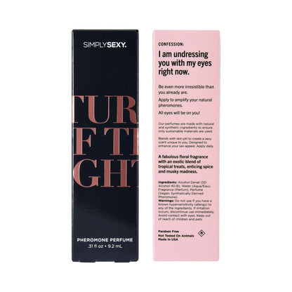 SIMPLY SEXY PHEROMONE PERFUME SPRAY TURN OFF THE LIGHTS 0.31 OZ.