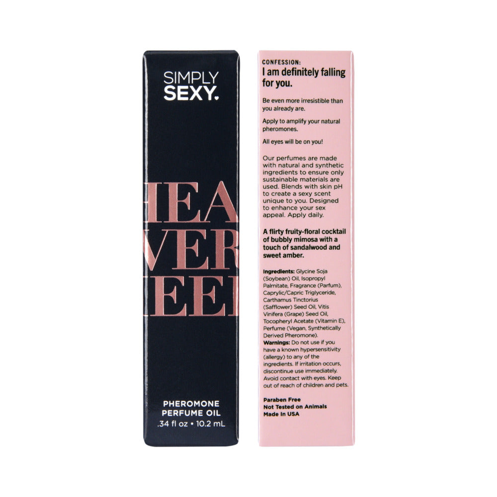 SIMPLY SEXY PHEROMONE PERFUME OIL ROLL-ON HEAD OVER HEELS 0.34 OZ.