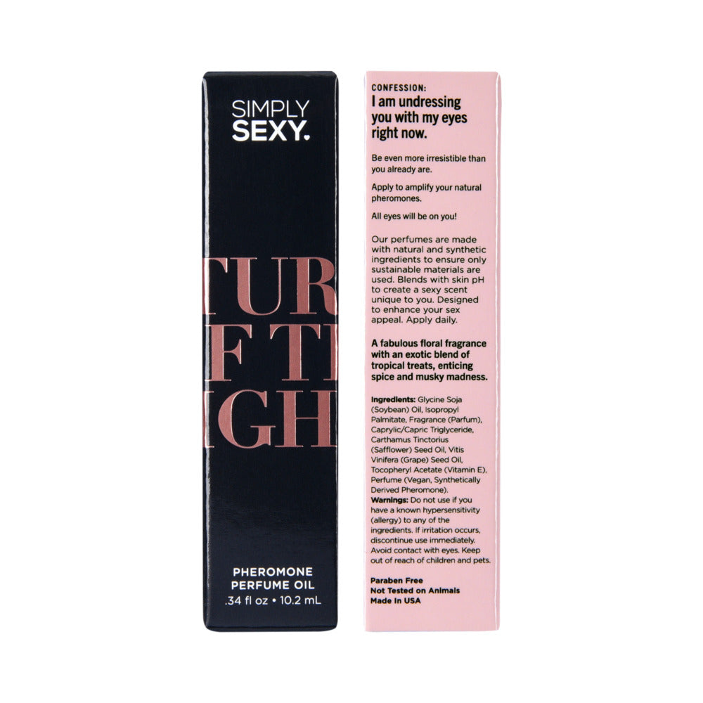 SIMPLY SEXY PHEROMONE PERFUME OIL ROLL-ON TURN OFF THE LIGHTS 0.34 OZ.