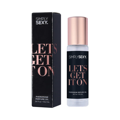 SIMPLY SEXY PHEROMONE PERFUME OIL ROLL-ON LET''S GET IT ON 0.34 OZ.