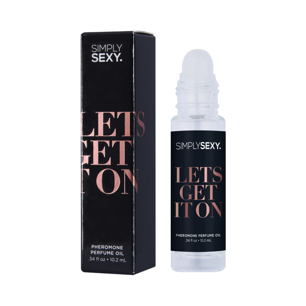 SIMPLY SEXY PHEROMONE PERFUME OIL ROLL-ON LET''S GET IT ON 0.34 OZ.