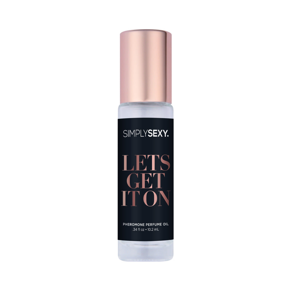 SIMPLY SEXY PHEROMONE PERFUME OIL ROLL-ON LET''S GET IT ON 0.34 OZ.