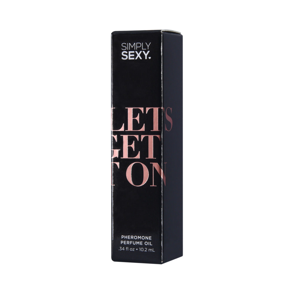 SIMPLY SEXY PHEROMONE PERFUME OIL ROLL-ON LET''S GET IT ON 0.34 OZ.