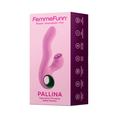 FEMMEFUNN PALLINA TRIPLE ACTION THUMPING RABBIT VIBRATOR PINK