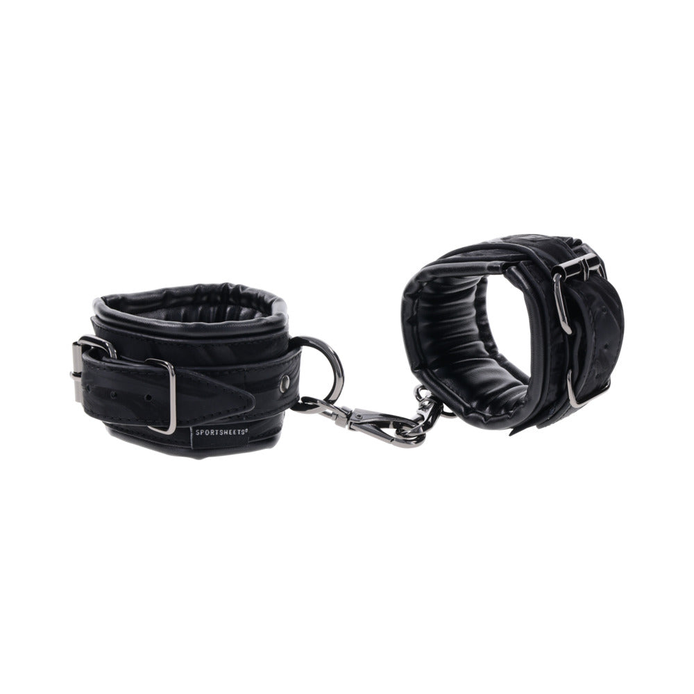 SPORTSHEETS VELVET NOIR HANDCUFFS