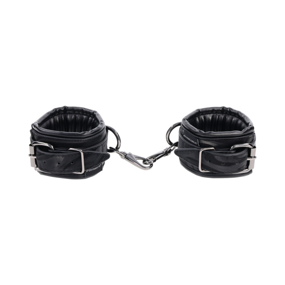 SPORTSHEETS VELVET NOIR HANDCUFFS