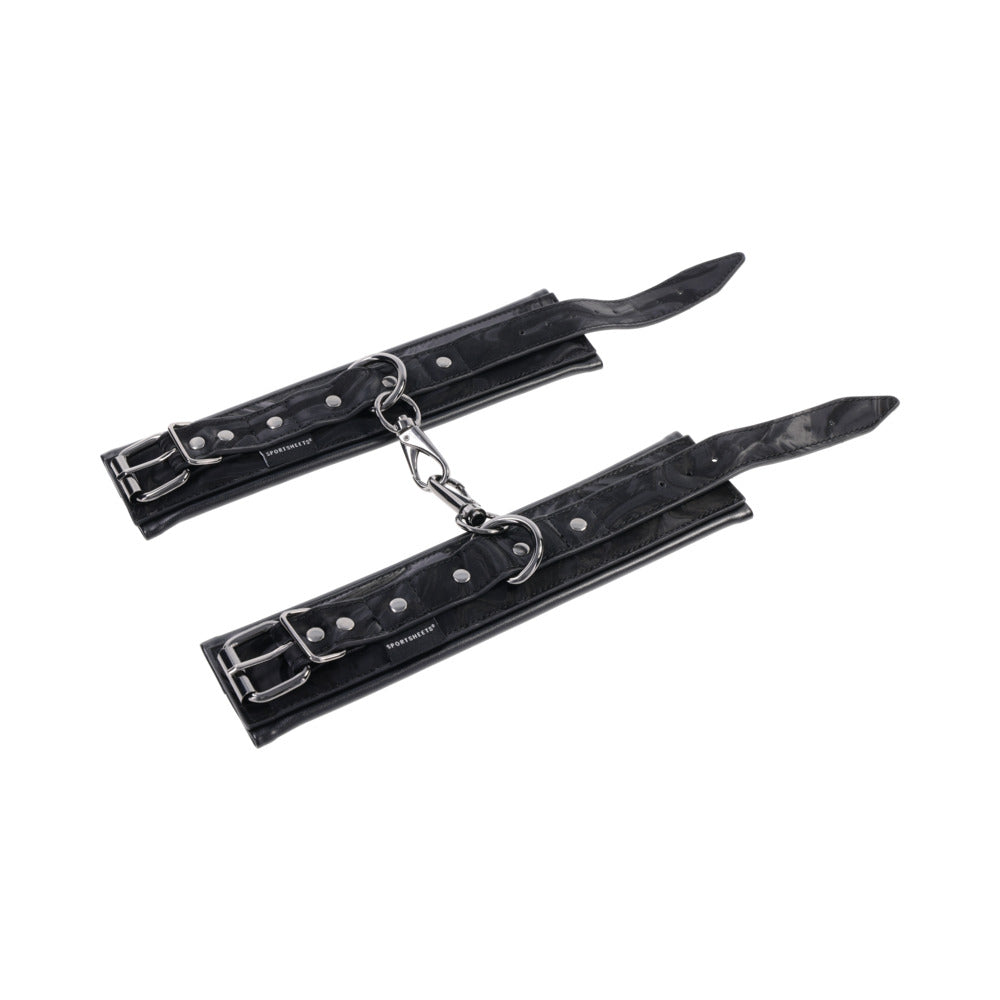SPORTSHEETS VELVET NOIR HANDCUFFS