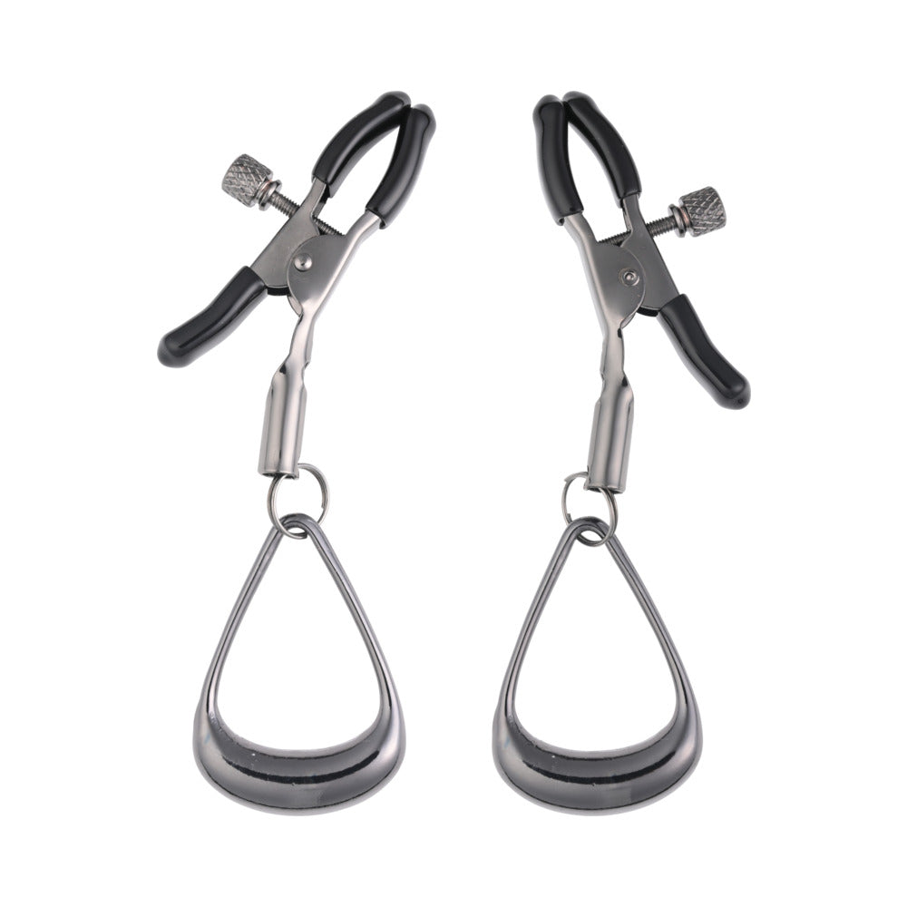 SPORTSHEETS VELVET NOIR TUGGABLE NIPPLE CLAMPS