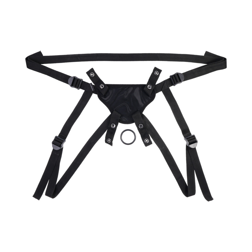 SPORTSHEETS VELVET NOIR STRAP-ON