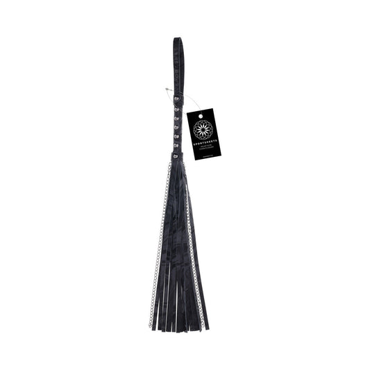 SPORTSHEETS - VELVET NOIR CHAIN FLOGGER