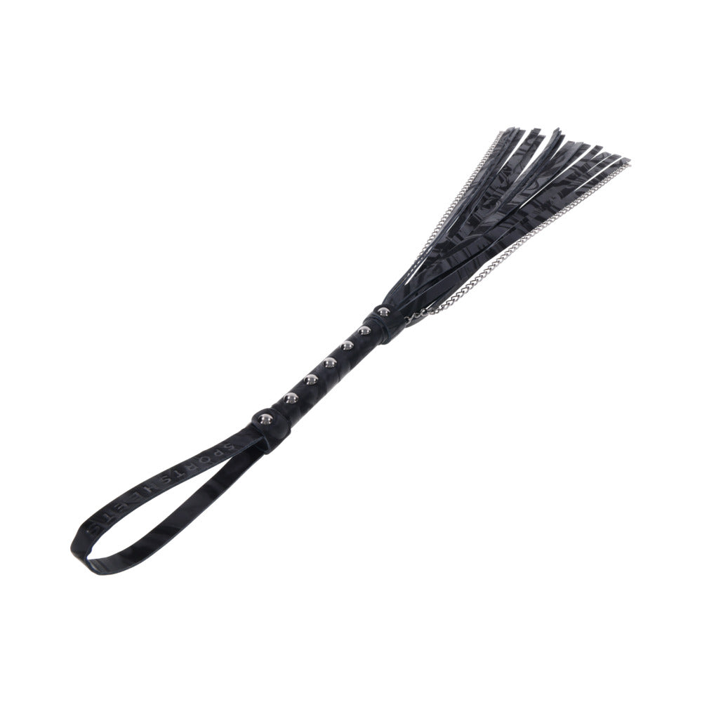 SPORTSHEETS VELVET NOIR CHAIN FLOGGER