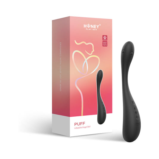 HONEY PLAY BOX - PUFF APP-CONTROLLED INFLATABLE KEGEL BALL BLACK