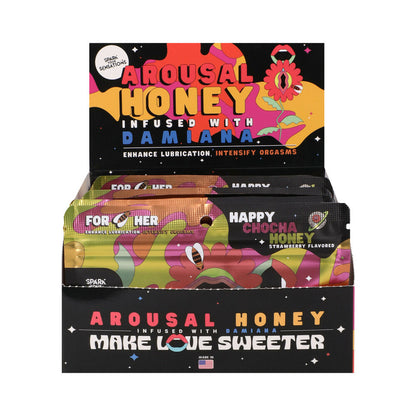 DOC JOHNSON - HAPPY CHOCHA HONEY AROUSAL HONEY 12-PACK DISPLAY
