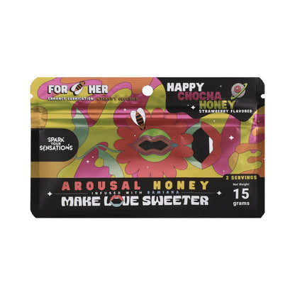 DOC JOHNSON - HAPPY CHOCHA HONEY AROUSAL HONEY 12-PACK DISPLAY