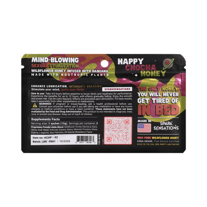 DOC JOHNSON - HAPPY CHOCHA HONEY AROUSAL HONEY 12-PACK DISPLAY