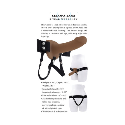 SELOPA OUR FIRST HOLLOW STRAP-ON DARK