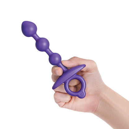 B-VIBE - BUTTIES ZIP CUENTAS ANALES DE SILICONA