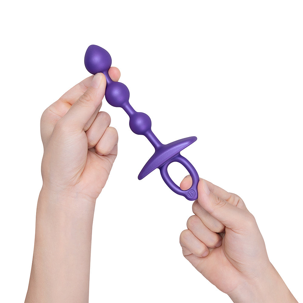 B-VIBE - BUTTIES ZIP CUENTAS ANALES DE SILICONA