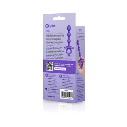 B-VIBE - BUTTIES ZIP CUENTAS ANALES DE SILICONA
