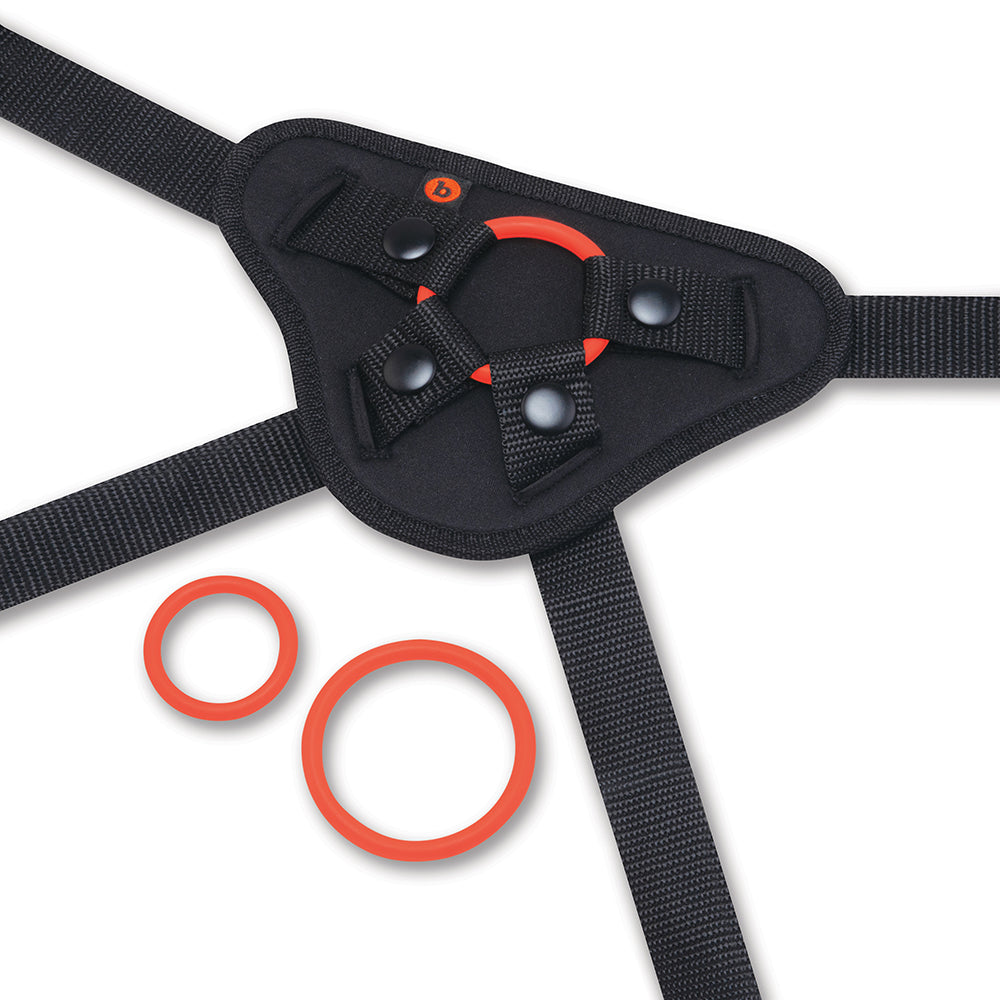 B-VIBE - BEGINNERS STRAP-ON HARNESS SET WITH 5 IN. SILICONE DILDO PEG