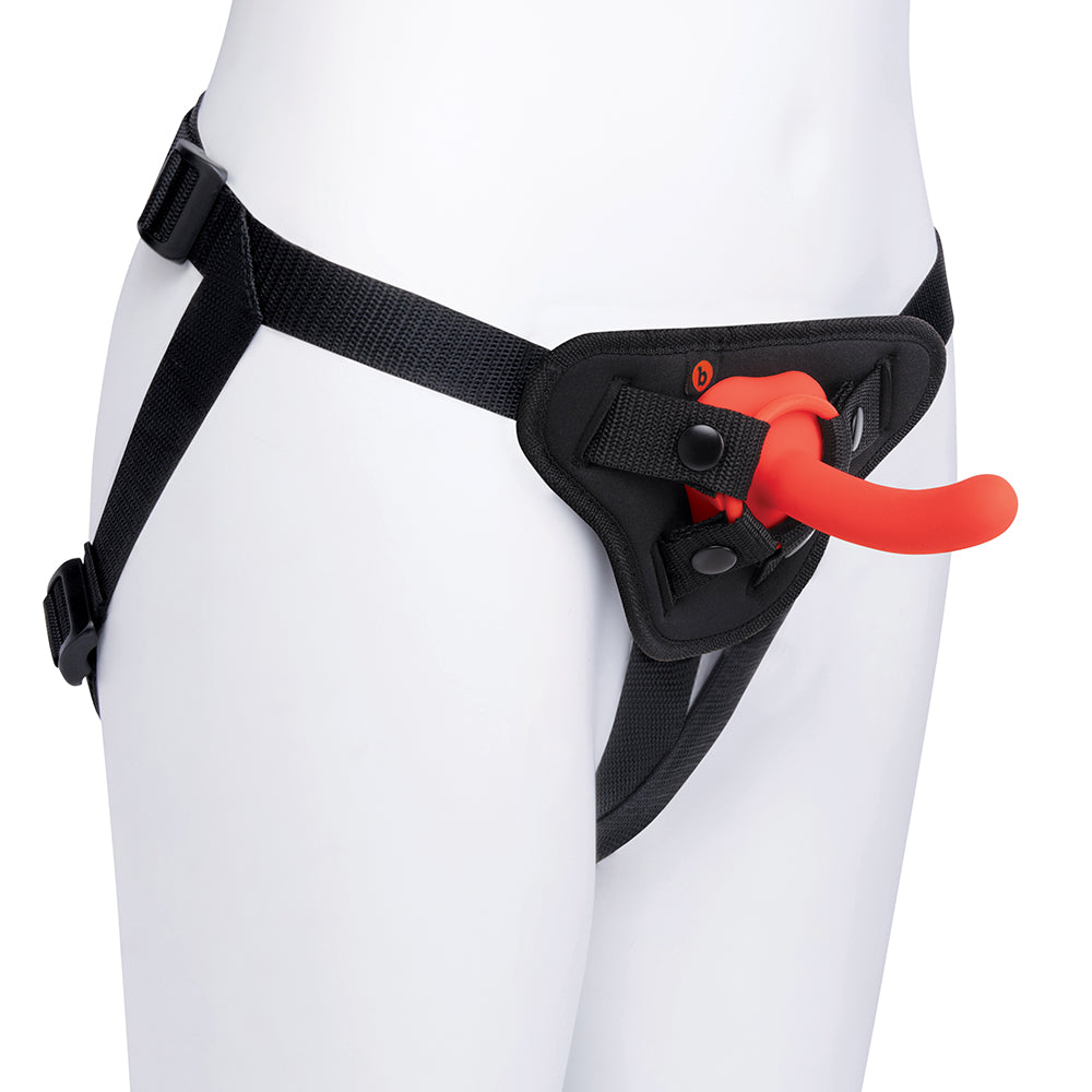 B-VIBE - BEGINNERS STRAP-ON HARNESS SET WITH 5 IN. SILICONE DILDO PEG