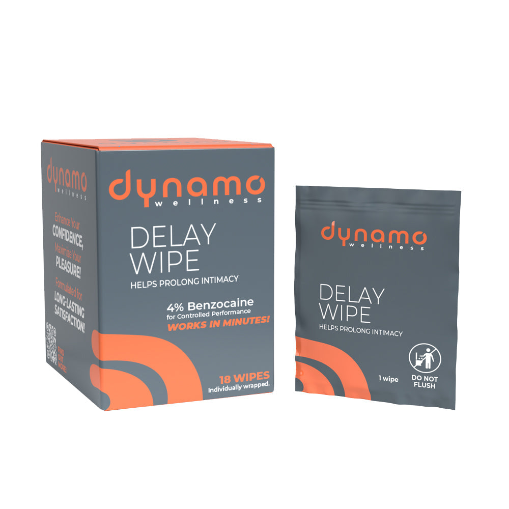 DYNAMO WELLNESS DELAY WIPE 4% 18-PACK