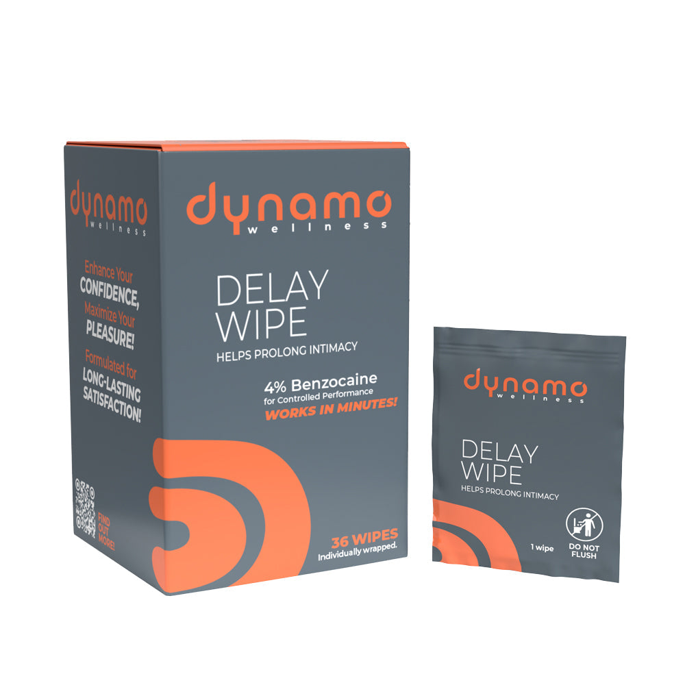 DYNAMO WELLNESS DELAY WIPE 4% 36-PACK