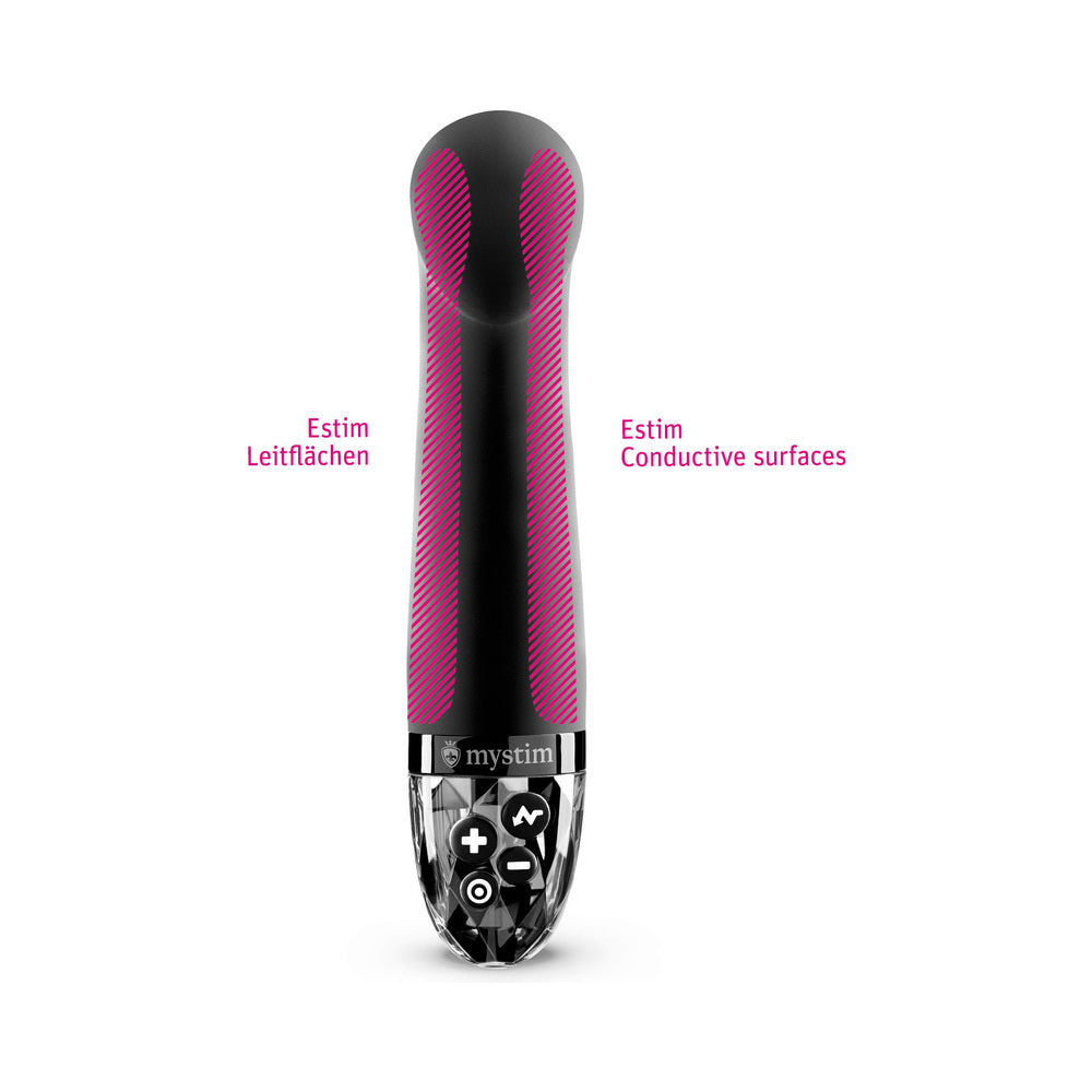 MYSTIM - RIGHT ON RON E-STIM VIBRATOR BLACK