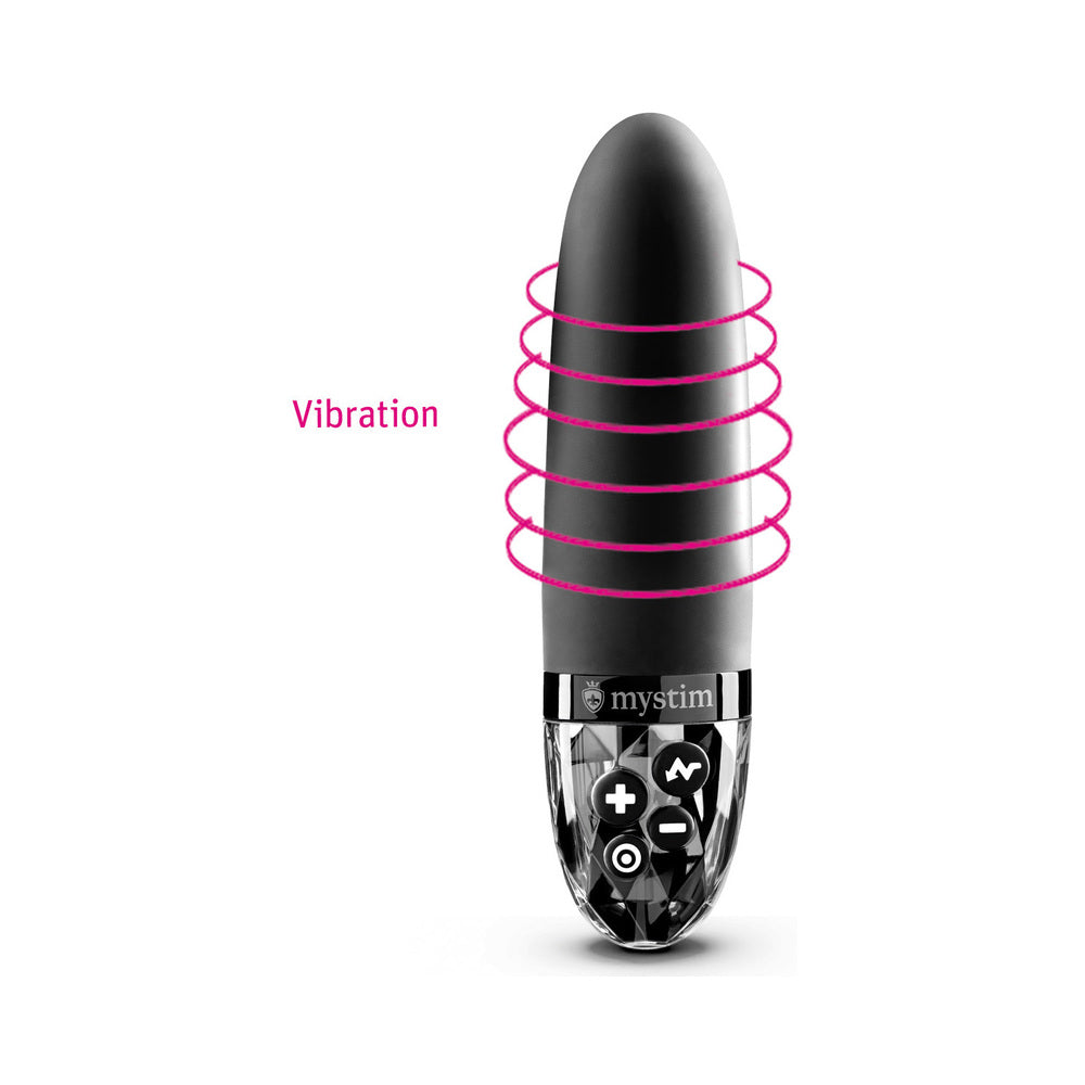 MYSTIM - SLEAK FREAK E-STIM VIBRATOR BLACK
