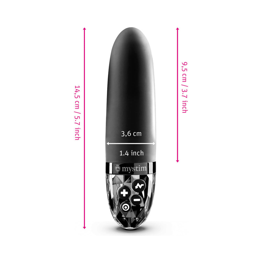 MYSTIM - SLEAK FREAK E-STIM VIBRATOR BLACK