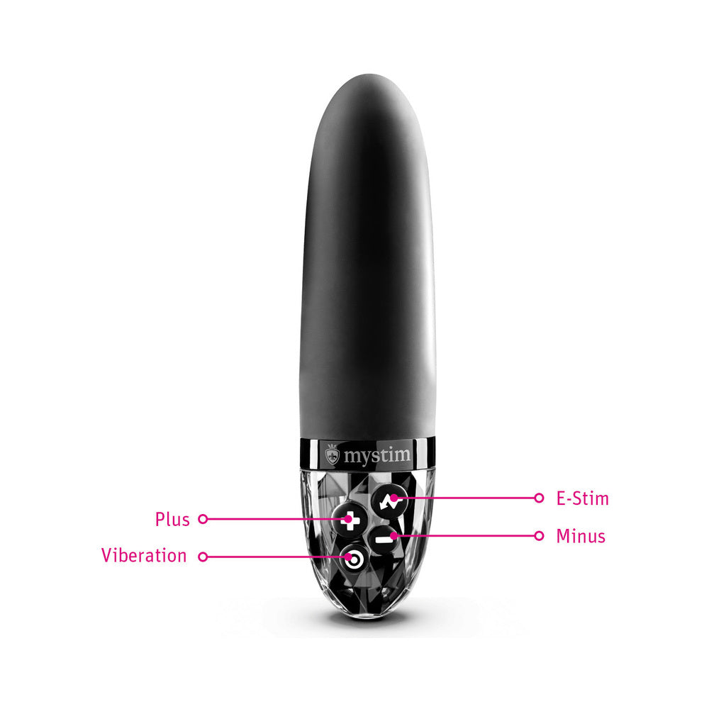 MYSTIM - SLEAK FREAK E-STIM VIBRATOR BLACK