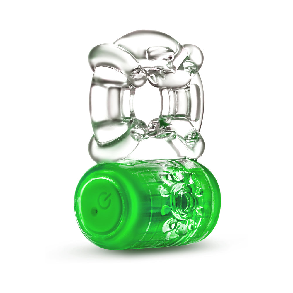 PLAY WITH ME PLEASER RECHARGEABLE C-RING NEON GREEN