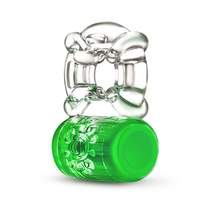 PLAY WITH ME PLEASER RECHARGEABLE C-RING NEON GREEN