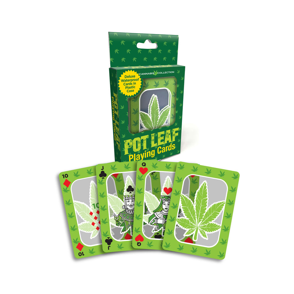 LITTLE GENIE - POT LEAF WATERPROOF PLAYING CARDS