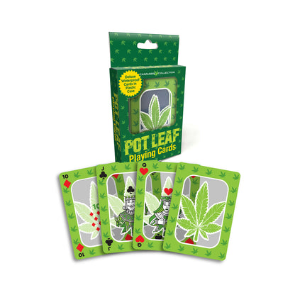 LITTLE GENIE - POT LEAF WATERPROOF PLAYING CARDS