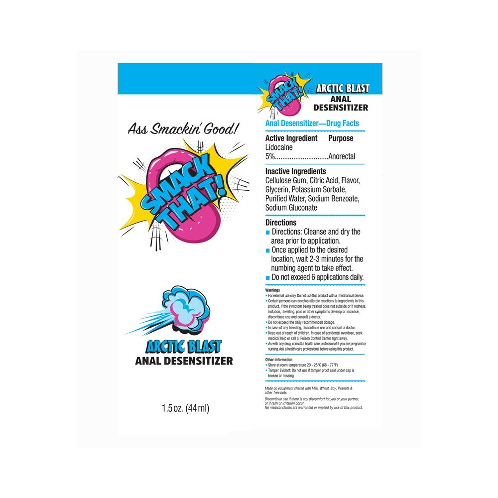 SMACK THAT ANAL DESENSITIZER ARCTIC BLAST 1.5 OZ.