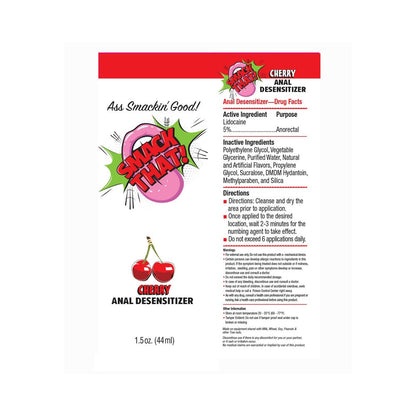 LITTLE GENIE - SMACK THAT ANAL DESENSITIZER CHERRY 1.5 OZ.