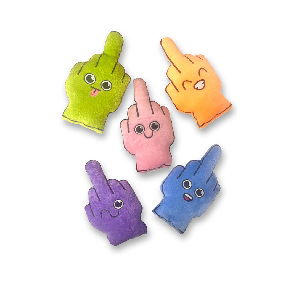 BAG OF FUCKS I HAVE TO GIVE PLUSHY PILLOW WITH 5 FINGERS