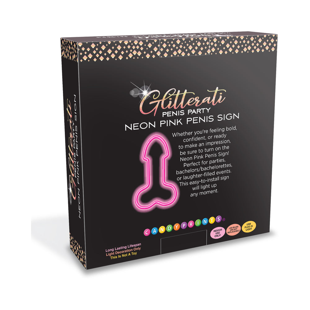 NEON PENIS LIGHT UP SIGN