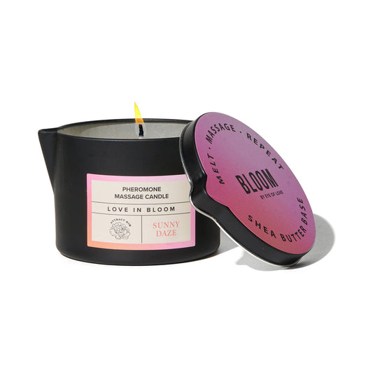 EYE OF LOVE BLOOM PHEROMONE MASSAGE CANDLE SUNNY DAZE 5 OZ.