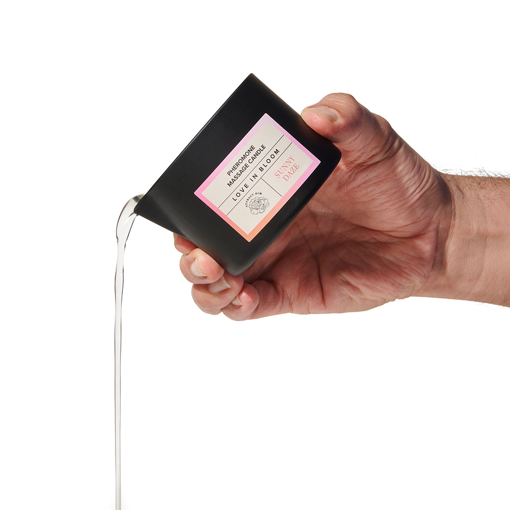 EYE OF LOVE BLOOM PHEROMONE MASSAGE CANDLE SUNNY DAZE 5 OZ.