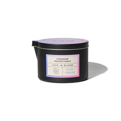 EYE OF LOVE BLOOM PHEROMONE MASSAGE CANDLE LILAC DREAM 5 OZ.