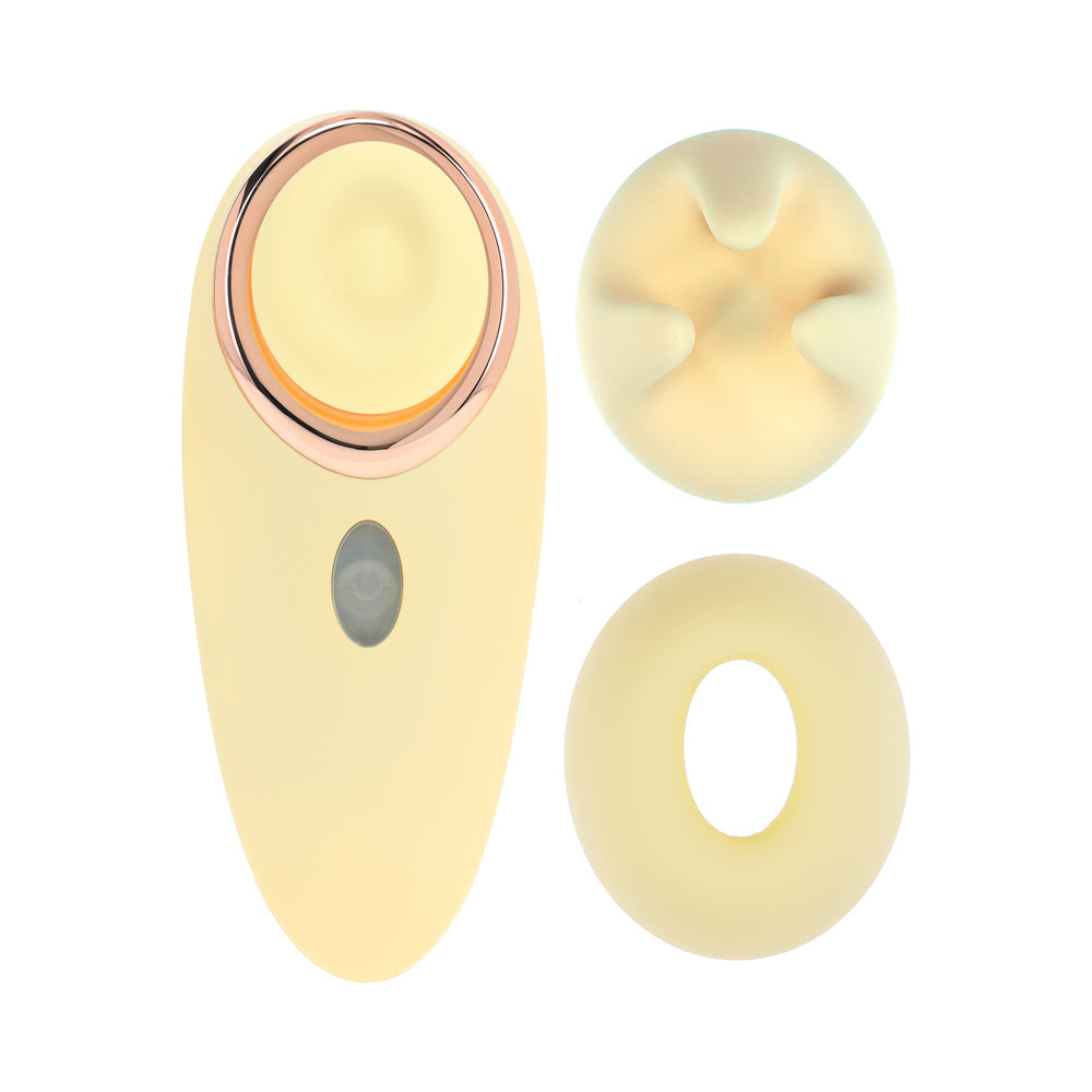 LOVELINE AURIE AIRTAPTECH RECHARGEABLE VIBRATOR YELLOW