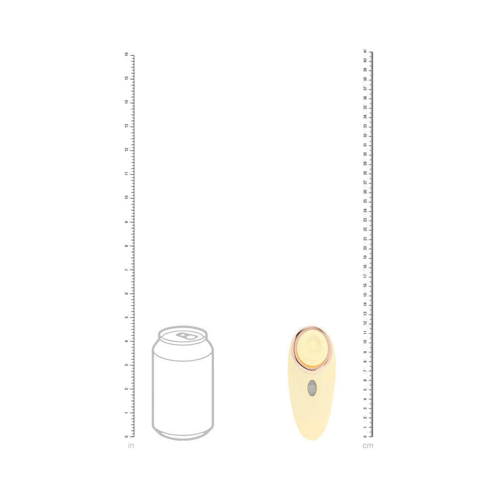 LOVELINE AURIE AIRTAPTECH RECHARGEABLE VIBRATOR YELLOW