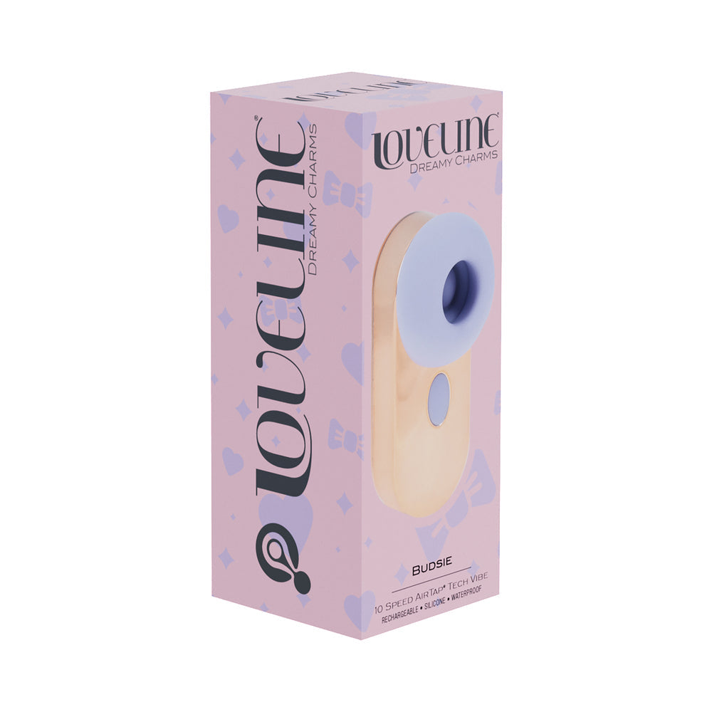 LOVELINE BUDSIE AIRTAPTECH RECHARGEABLE VIBRATOR LAVENDER
