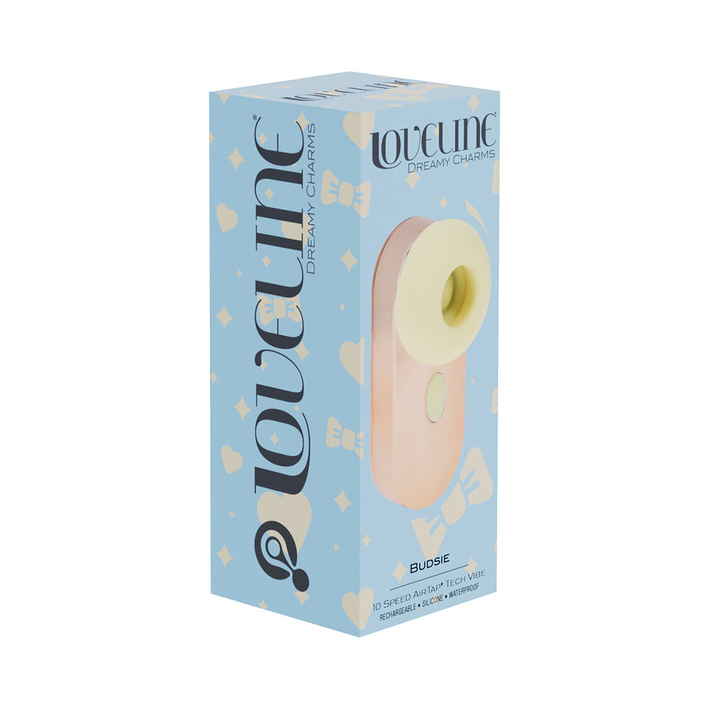 LOVELINE BUDSIE AIRTAPTECH RECHARGEABLE VIBRATOR YELLOW