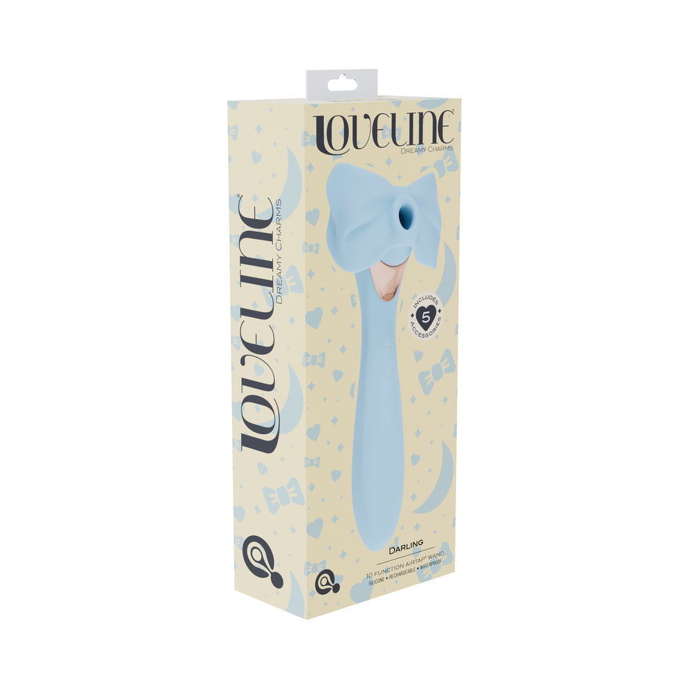 LOVELINE DARLING AIRTAPTECH RECHARGEABLE VIBRATOR BLUE