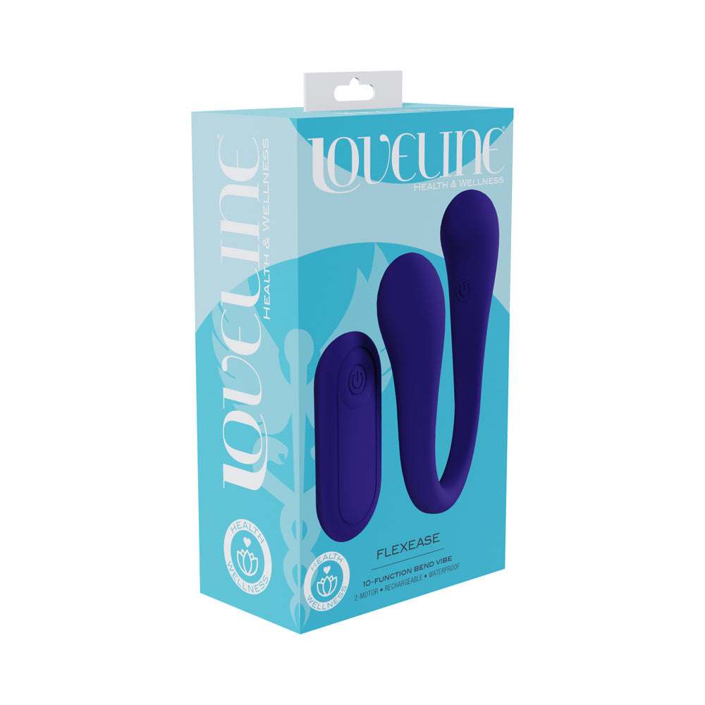 LOVELINE FLEXEASE BEND VIBE LIQUID SILICONE PURPLE